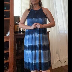 Old Navy Blue tie-dye dress
